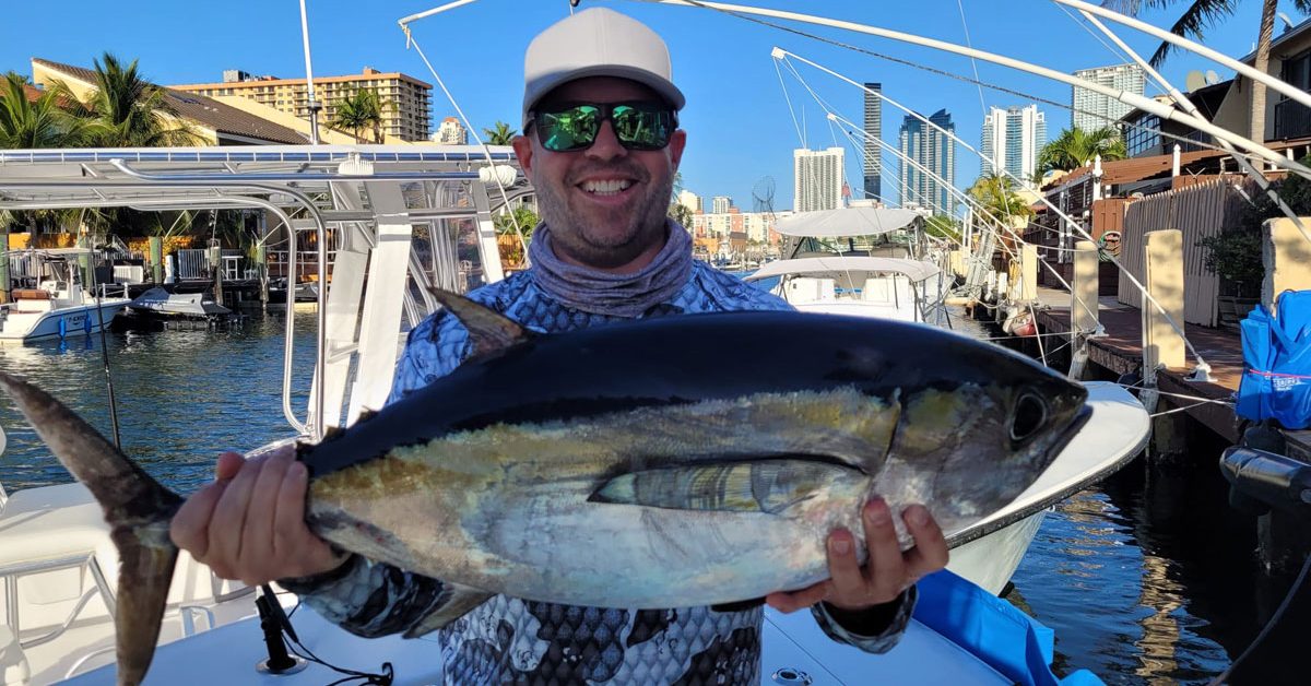 Blackfin Tuna caught offshore Miami
